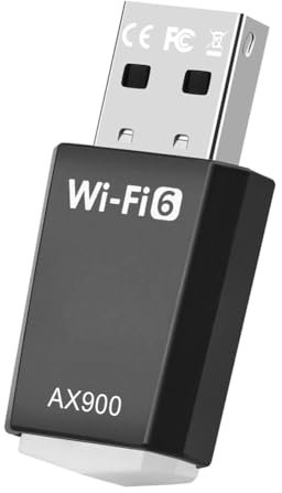 Booso Tarjeta de Red Inalámbrica Sin Unidad, Receptor WiFi, Red de Doble Frecuencia 5G, Tarjeta de Red USB Inalámbrica, Transmisor de 900mbps