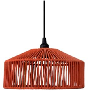 newgarden - Lampada a sospensione senza installazione Zucca Filato intrecciato. Senza cavi. Lampadina non inclusa. Progettato in Spagna. Terracotta