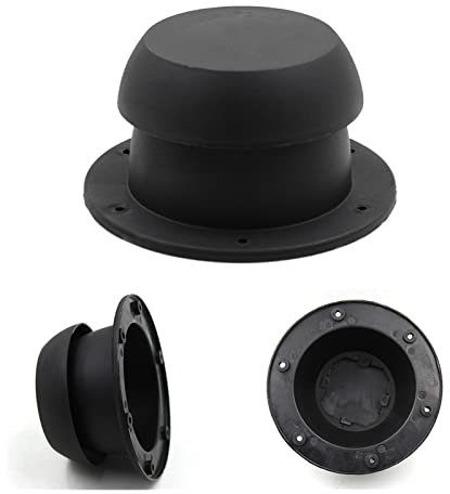 Lüftungskappe, Hitzebeständigkeit, RV-Teile, oben montiertes Zubehör, Auslass, Auspuff, Pilzkopfform, Korrosionsschutz, Kombi - Langlebig(Noir)
