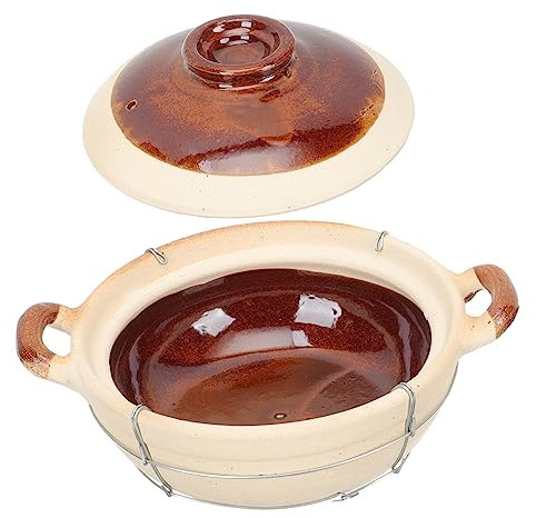 Casseruola in Terracotta 0, 5l Manico Singolo e Doppie Maniglie