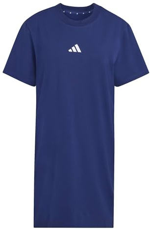adidas dam Essentials 3-Stripes Dress, dark blue/white, M