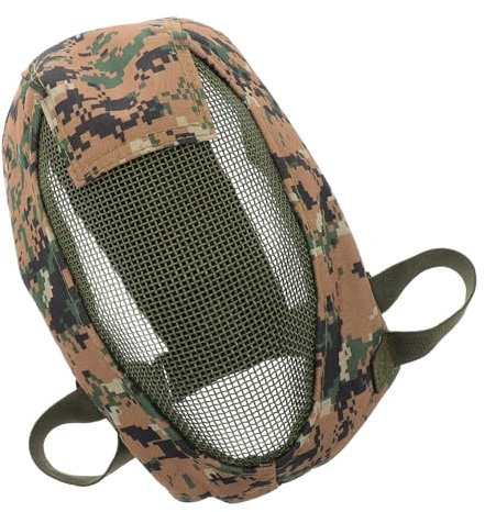 Toyvian Leichte Fechtmaske Aus Edelstahl Feinmaschig Vollschutz Gesichtsmaske Schutz Bei Outdoor-Kampf Mit Stabilem Design Und Angenehmem Agile Bewegung