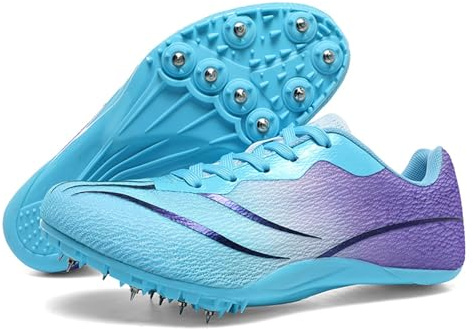 sekiueo Zapatillas De Atletismo Hombres Y Mujeres Zapatillas con Clavos Transpirables Profesionales para Saltar Competir Y Correr para Niños