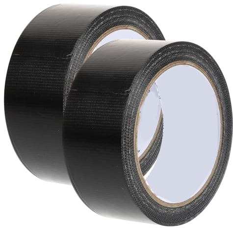 Veemoon 2rouleaux Ruban Adhésif Pour Tapis Rouleau Noir Facile à Déchirer Multi-usages Pour Réparation De Moquette Et Bricolage