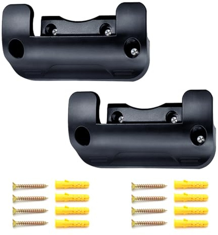 MCAOAL Soporte para carrete de manguera de jardín, soporte de pared para patio exterior, áreas al aire libre, accesorios, organizador de carrete de manguera
