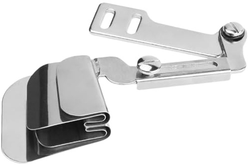 SUPVOX Carpeta de Bordes Metálica para Máquina de Coser Industrial Accesorio Profesional de Encuadernación Dobladora de Tela de Doble Capa para Costura Doméstica Herramienta Ajustable