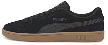 PUMA Unisex Puma Smash v2 Low-Top, Puma Black-Puma Black, 40 EU
