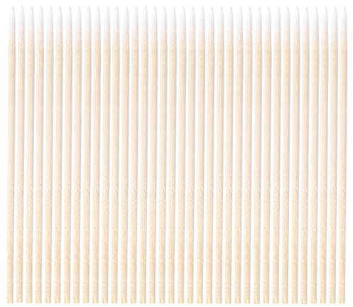 Lurrose 400pcs Cabeza puntiaguda Algodón de madera Bastoncillos Microblading Bastoncillo de algodón Maquillador Aplicador Joyas Palos limpios Brotes Consejos (7cm)