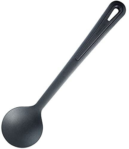 Westmark Gemüse-/Woklöffel, Rühr-/Kochlöffel, Hitzebeständig bis 270 °C, PPA, Länge: 31,5 cm, Gentle Plus, Schwarz, 28652275