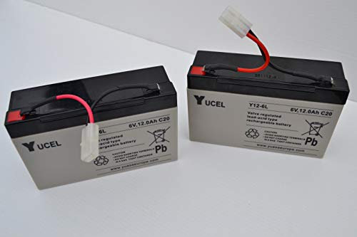 Angling Technics Technicat Heavy Duty Batteries - Pair - 6 Volt 12Amps