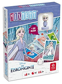 ASS Altenburger 22522240 Mixtett Disney Frozen 2 Juego de Cartas con Figura Elsa