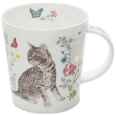 LO-FLOC-TA Mug en porcelaine anglaise Motif chat tigré 0,32 l