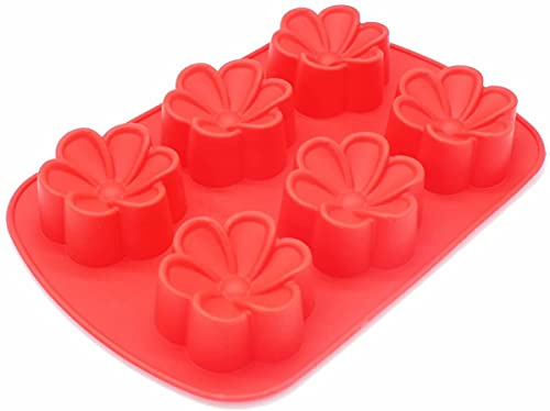 2pcs Begonia Flower Silicone Mould Ice, Yoghurt, Candy, Sweet, Jelly, Wax, Chocolate, Muffin, Soap, Cake, Baking Mould