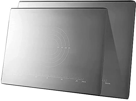 MNSSRN Edelstahl-Panel-Schneidebrett, verdickter doppelseitiger Edelstahl-Knetteigschnitt Fruchtschneidebrett,29.9 * 21.3in(76 * 51cm)