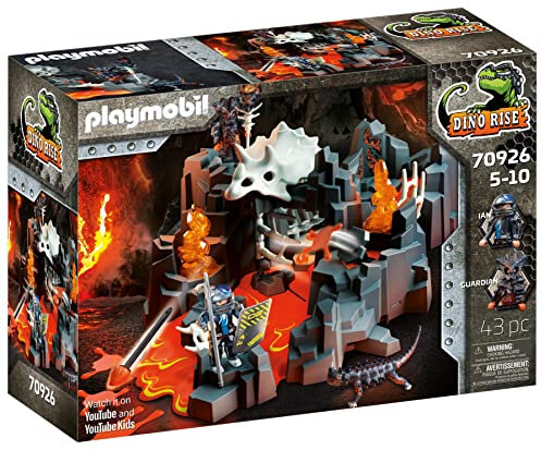 PLAYMOBIL Dino Rise 70926 Wächter der Lavaquelle, Mit mechanischen Fallen, Spielzeug für Kinder ab 5 Jahren