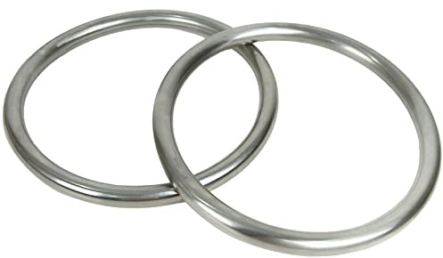 Tongcamo Wing Chun Ring Yewen Sau Sticky Hand Strength Training 2 Pack Martial Arts Training Equipment Kung Fu Stainless Steel