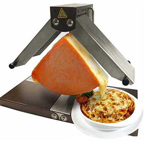 Commercial Cheese Melter, Electric Raclette Cheese Grill Melter, Rapid Heating Raclette Grill, Cheese heater, 0~90° adjustable, 900W