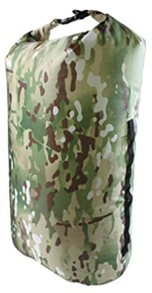 wisoolkic Mochila plegable, bolsa seca, saco impermeable, accesorios multiusos para exteriores, equipo de navegación, bolsa de Rafting, suministros para kayak, Camuflaje XL 35L