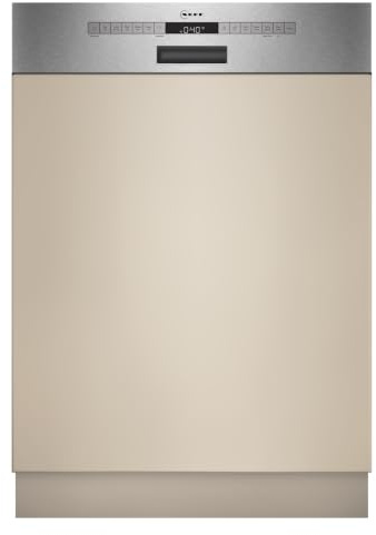 NEFF N 50 Smarter Teilintegrierter Geschirrspüler 60 cm S145EAS16E | Made in Germany, Flex I-Korbsystem mit RackMatic, Open Dry automatische Türöffnung, Smart Start, Chef 70 °C Intensivprogramm