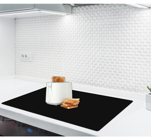 Tappetino in silicone spesso 2 mm, 60 x 60 cm, tappetini in silicone per bancone della cucina, tappetino antiscivolo resistente al calore, grande tappetino da cucina, protezione impermeabile per piano