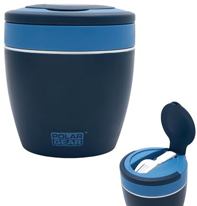 Polar Gear Récipients alimentaires avec couverts pliables en polypropylène pour micro-ondes 500 ml