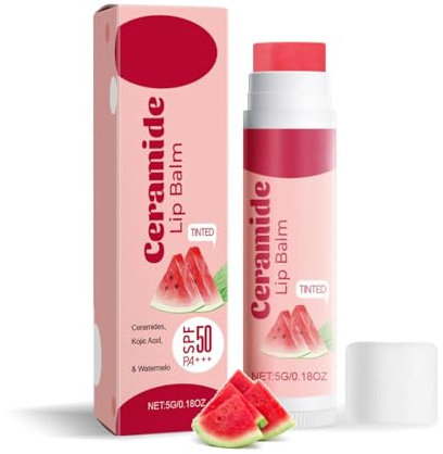 Baume à Lèvres Teinté En Céramide, Spf 50 Pa+++ Stick Levres, Niacinamide Baumes à Lèvres, Stick Levre Solaire 50, Sticks Levres Hydratant, Pour éclaircir Et Protéger Les Levre