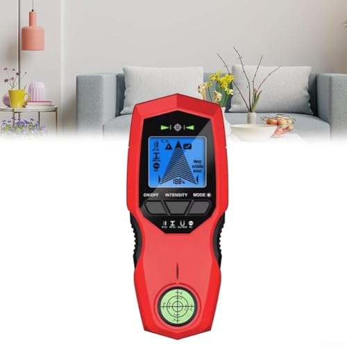Scanner mural en métal, détecteur de goujons, capteur de scanner mural avec écran LCD et alarme audio pour détecter le bois, le métal et les fils AC
