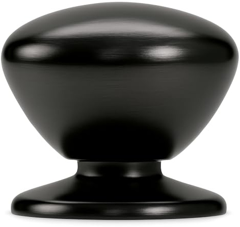 trust4care 2-Pack Extra Large Matt Black Bifold Closet Door Knobs with Wide Base Backplate, Heavy Passage Wardrobe Dresser Cabinet Dummy Pull Doorknobs, 1-3/5 Sideboard Drawer Handles | Heavy extra large handle dummy pull door knobs for interior door,wardrobe,dresser,cabinet,kitchen folding pantry and drawer