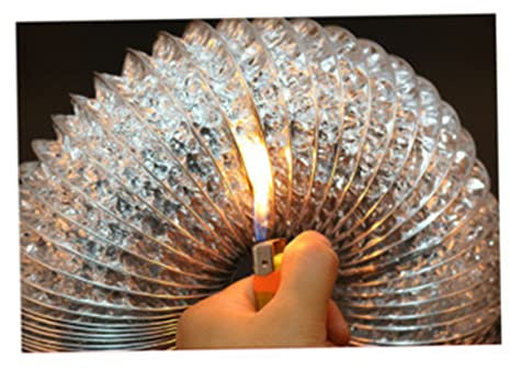 LABRIMP High-Temperature Resistant Double-Layer Thickened Aluminum Foil Dryer Duct Hose, 100mm Diameter, 1.5m Ventilation Exhaust Hose for HVAC and Dryer Vent