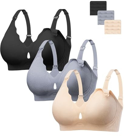 HBselect Nursing Bras for Breastfeeding Seamless Maternity Scalloped Jelly Bras Wireless Pregnancy Sleep Bralette