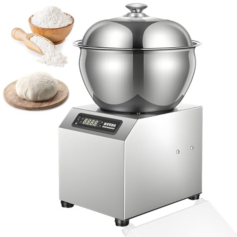HCAUYNN Impastatrice 8KG/17.6LBS, 1800W 1400 Giri/min - Impastatrice a Spirale elettrica a Doppia Rotazione, impastatrice Professionale per panificio, Pizza, Pane e Uso Domestico 8kg(18lbs)