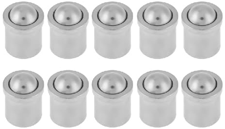 NDNCZDHC 10 PZ Stantuffo a Molla, Stantuffo a Sfera con Filettatura Vite in Acciaio Inossidabile 304 da 5mmx6mm per Dispositivi Meccanici, Morsetti