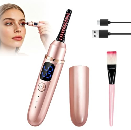 Rizador Pestañas Electrico Termico USB-C Portátil con 3Temperaturas Control