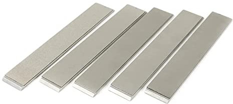 TSPROF - 5 Pieces Rectangular Sharpening Stone Set, Diamond Sharpening Stone on Blanks for Knife Blades, Diamond Stone Set for Novice and Advanced Users, Knife Sharpening Kit Must-Have
