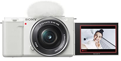 Sony Alpha ZV-E10 APS-C Kit caméra Vlog sans miroir avec objectif interchangeable Blanc
