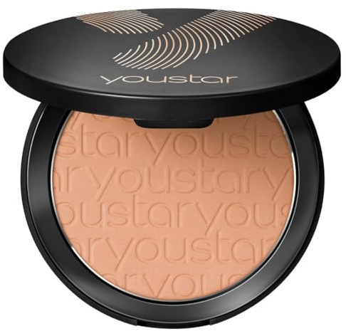 youstar BRONZ ME! Compact Bronzer Powder - 02 Medium | Natürlich strahlende Bräune für mittlere Hauttöne, Bronzer Puder, Klimaneutral Vegan