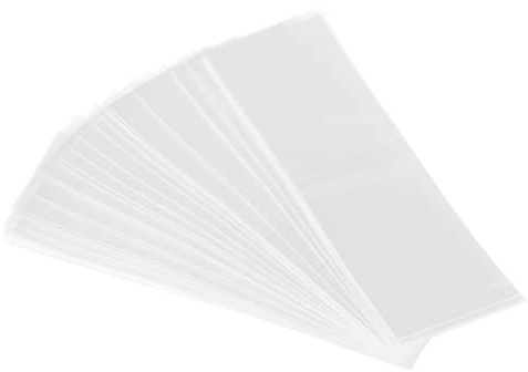 PATIKIL 250Pack Perforierte Folie PVC Schrumpfband für Kappe 2.2 zu 2.24 92x30mm Klar | 2.2 zu 2.24