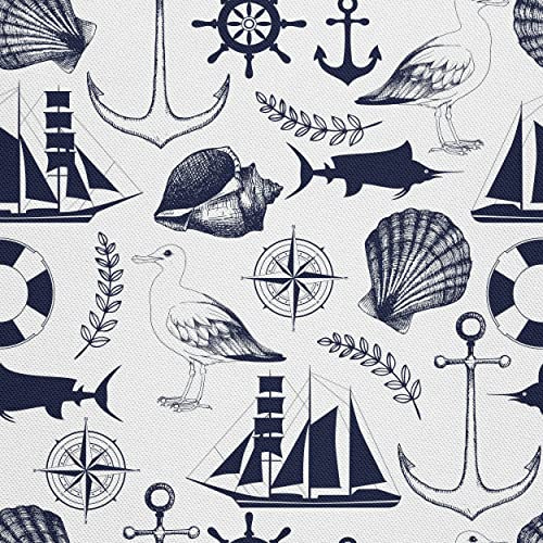 HEKO PANELS Stoff Oxford wasserdicht, See Meer, 1 Meter 155 x 100 cm | Dekostoffe zum Nähen und Handwerken, blickdichte Möbelstoffe, Nähstoffe DIY, als Meterware erhältlich