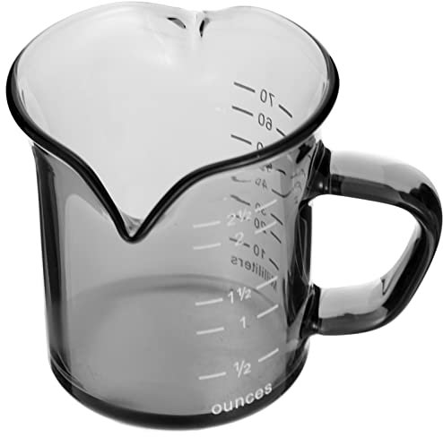 GOOHOCHY Tasse à Café Avec Double Bec Mug à Lait Et Mesureur Pour Boissons Chaudes Pour Maison Cafés