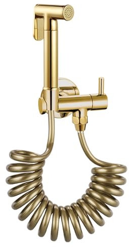 Bidet Handbrause FüR Toilette Waschbecken Gold Toiletten Bidet Handbrause Bidet Handbrause Set Druck Multifunktionspistole Komplett Aus Kupfer,Gold