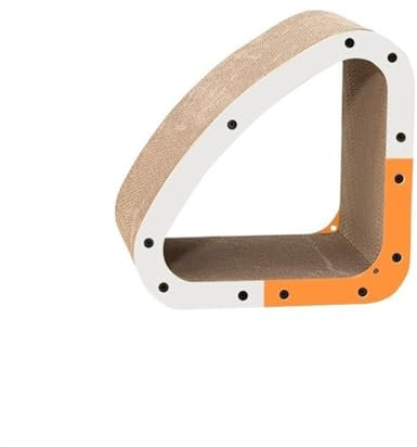 Kratzpappe für Katzen Katzenkrallenbrett, kratzfestes Sofanest, Katzenspielzeug, großes, verdicktes Wellpappenbrett, verschleißfester Krallentrainer Katzenspielzeug (Color : Orange)