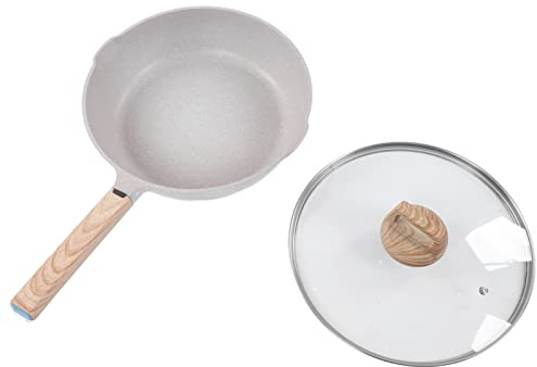 Tissting Padella Antiaderente da 28cm/11 Pollici, Padella per Frittelle di Bistecca per La Casa, Padella di Grande capacità per Frittelle di Uova per Fornelli a Gas Elettrici a Induzione