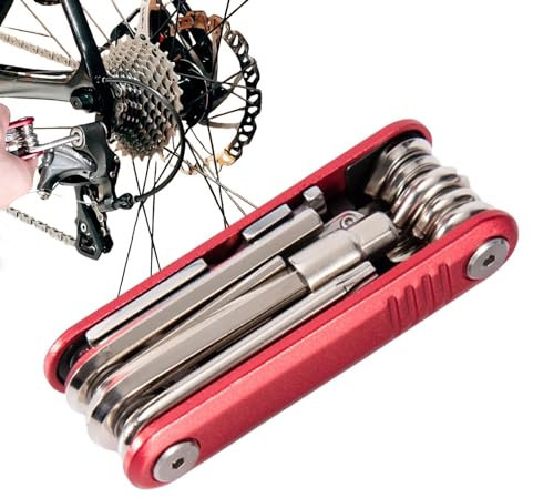Fahrradzubehör-Set | Fahrrad-Reparaturset | Fahrrad- , 17-in-1-Multifunktionszubehör-Set mit Sechskantschlüssel für Straßenfahrten, Reisen, Wartung für Camping, Reisen