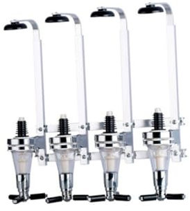 MAGICLULU Licorera De Pared 4 Botellas Dispensador Cerveza Vino Aluminio Práctico Festivos