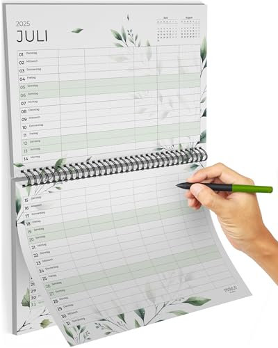 Planificador familiar 2026 - Calendario familiar y calendario de pared 2025 2026 para el hogar, la oficina y la familia - Calendario anual 2025 2026 - julio de 2025 a diciembre de 2026 - Práctico