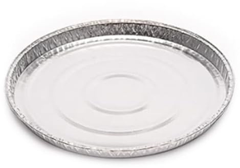 Monouso | 120 Bandejas de Aluminio Desechable, 24cm, 900ml, Repostería, Comida, Apto para Horno, Microondas, Resistentes, Barbacoa, Parrilla, Picnic