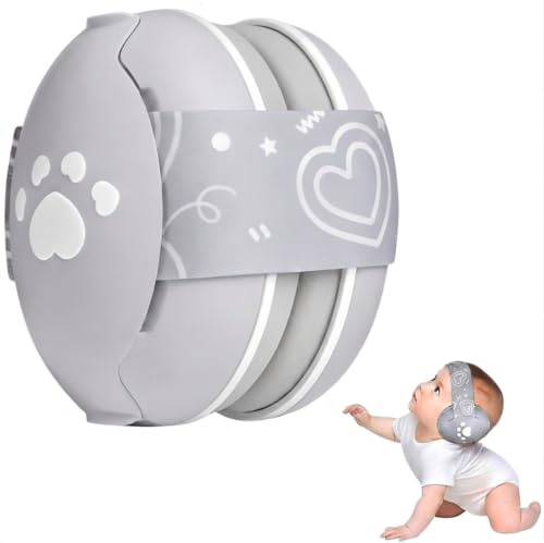 JITIFAZH Gehörschutz für Babys - Baby Kopfhörer Lärmschutz bis zu 25 dB, Verstellbares ANTI-SLIP-Kopfband bis 36 Monate, besonders weich und leicht für den empfindlichen Babykopf