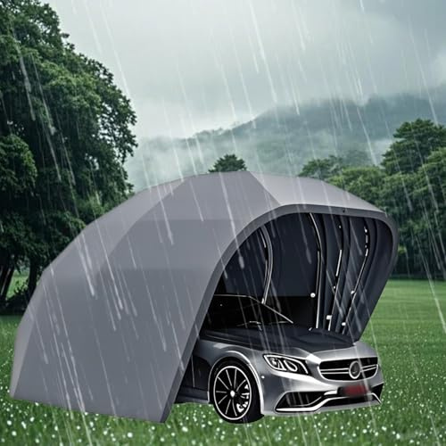 Tienda de campaña plegable y resistente para coche, toldo totalmente cerrado, garaje retráctil para patio, jardín, protección de estacionamiento