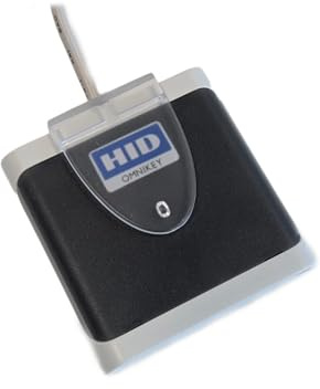 Omnikey Lector de tarjetas inteligentes 5022 con pinza para tarjetas (antracita)
