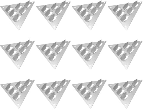 Abaodam 12pcs Acoustic Panel Mounting Clips Triangle Soundproofing Insulation Clips with Base for Studio Noise Isolation and Resilient Channel Installation